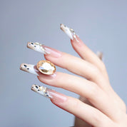 Leopard print press-on nail