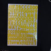 Exquisite alphanumeric stickers