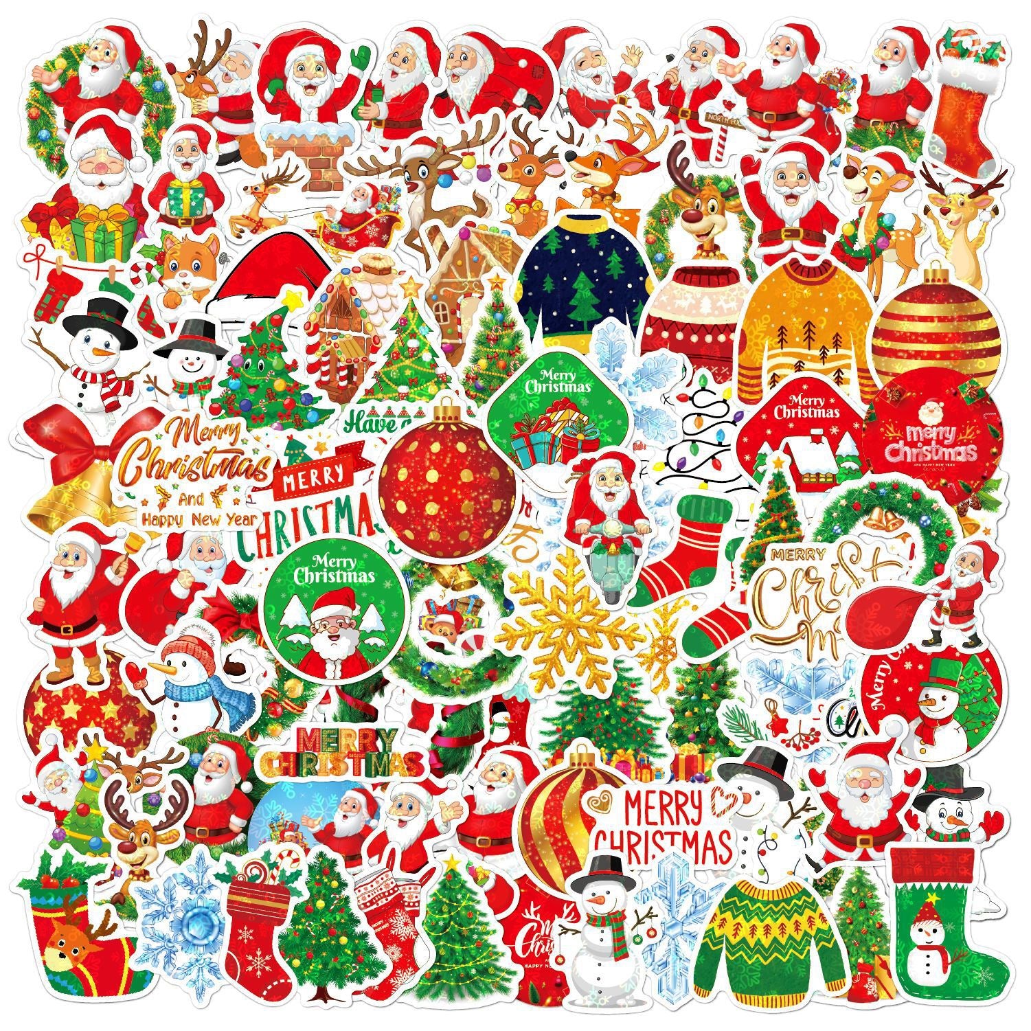 The versatile Santa Claus stickers