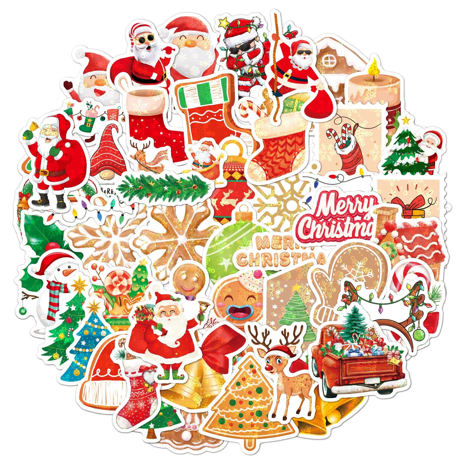 The versatile Santa Claus stickers