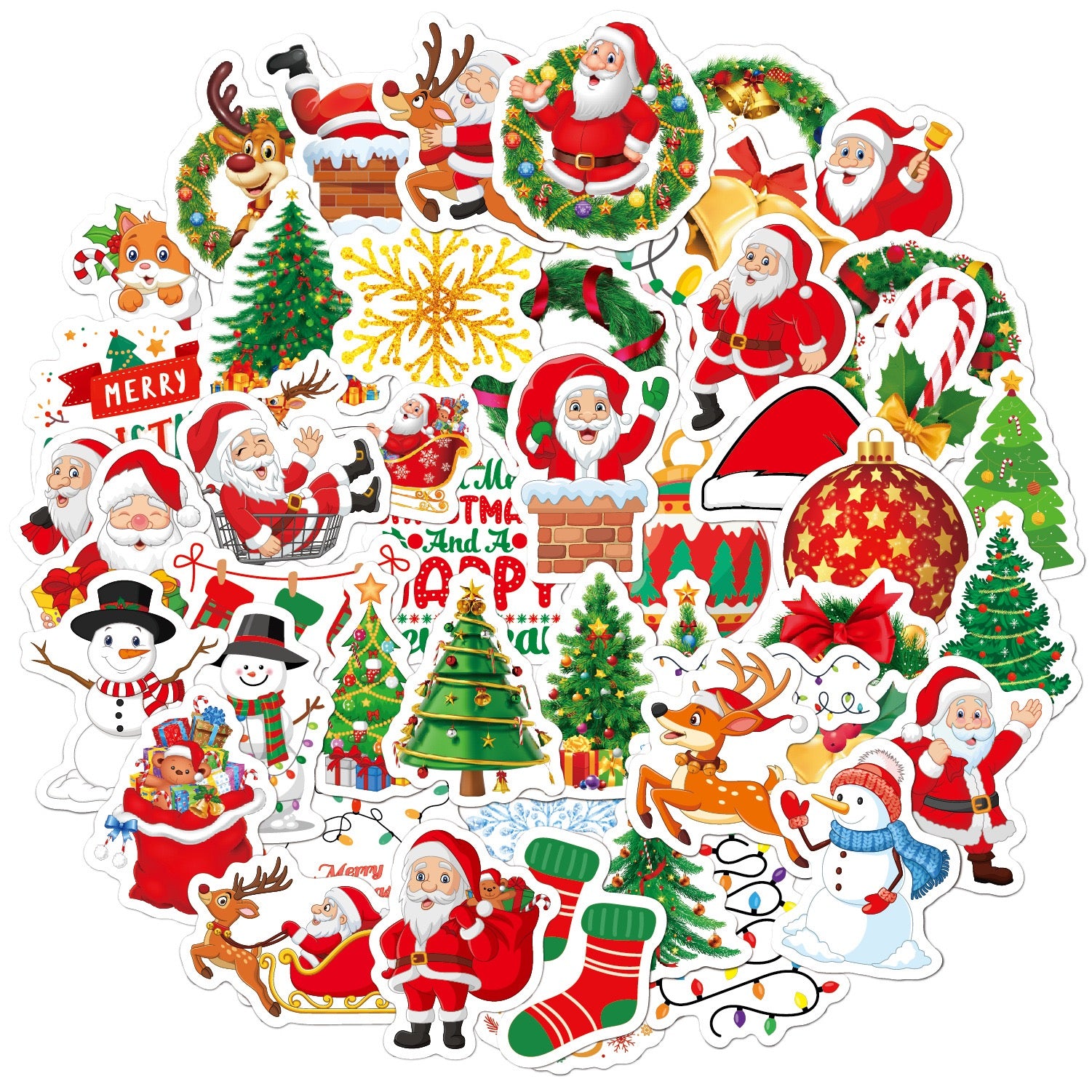 The versatile Santa Claus stickers