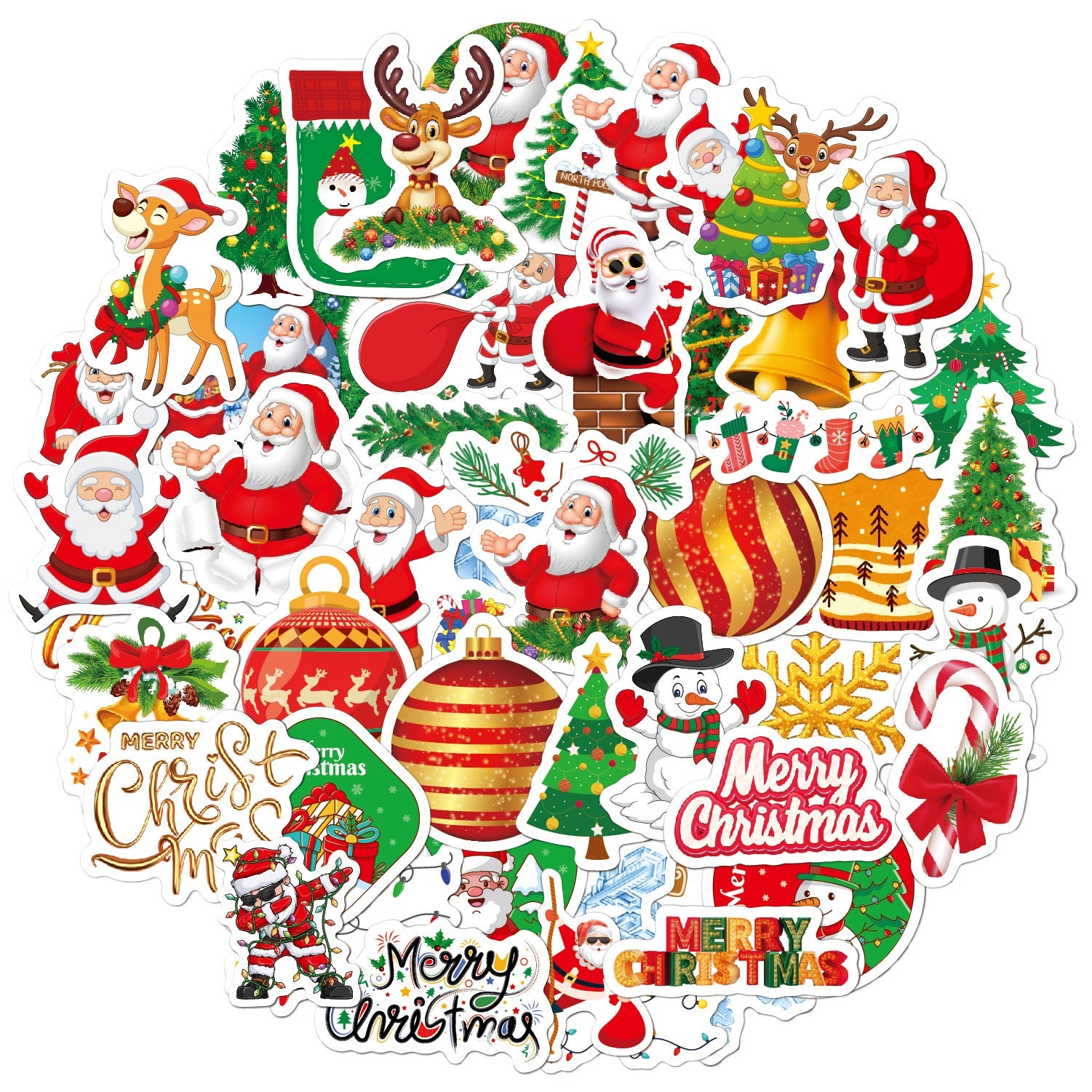 The versatile Santa Claus stickers