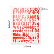 Exquisite alphanumeric stickers