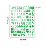 Exquisite alphanumeric stickers