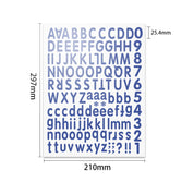 Exquisite alphanumeric stickers