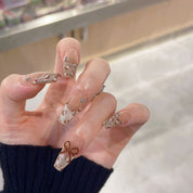 Leopard print press-on nail